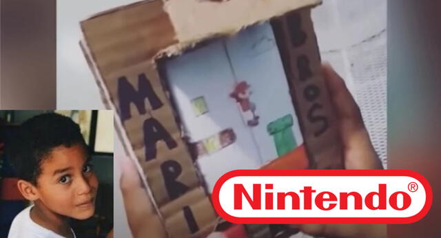 Nintendo tuvo que declarar a través de un portavoz para desmentir que hayan demandado al niño venezolano de 9 años que creó su propia Game Boy de cartón./Fuente: Composición.