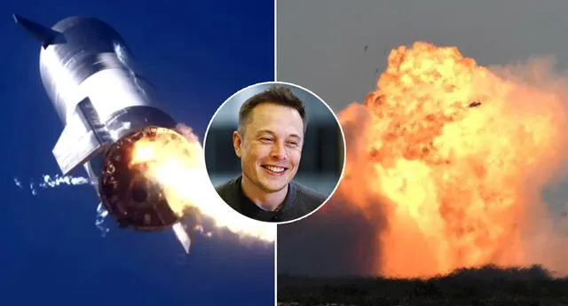 El Starship 9, nuevo prototipo de SpaceX se estrelló y explotó en llamas.