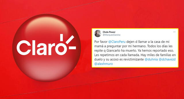 Usuaria denuncia acoso por parte de Claro Perú.