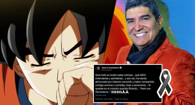 La voz de Goku se despide de Ricardo Silva con sentido mensaje | Aweita La  República