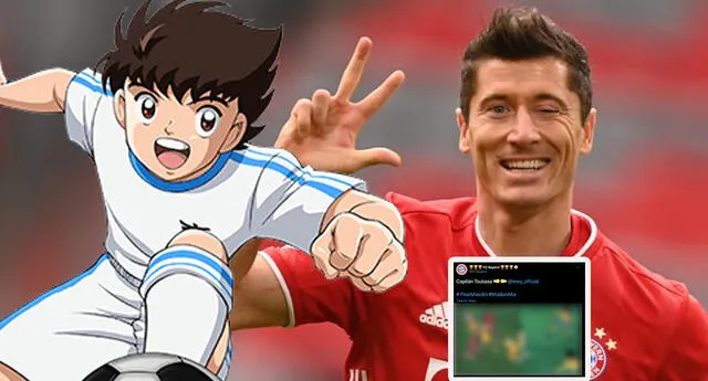 ¡Bayern Munich otaku! La cuenta oficial compara a Lewandowski con Oliver subiendo esta foto