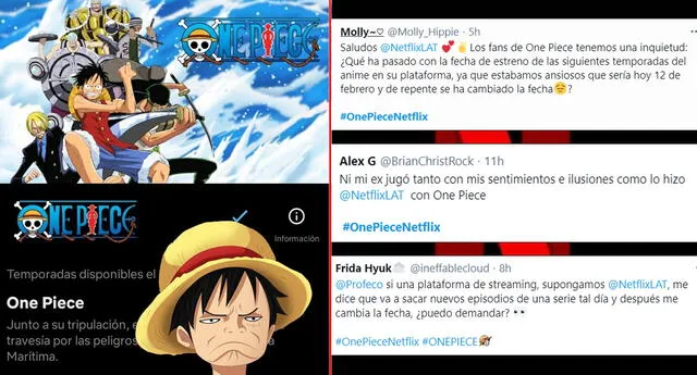 Netflix decepciona a fans cambiando la fecha de estreno de los nuevos episodios de One Piece.