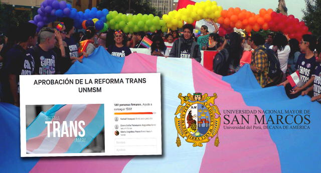 Comunidad Trans de la UNMSM pide que tomen en cuenta sus derechos.
