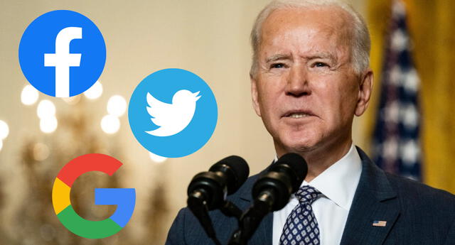 El presidente Joe Biden colabora directamente con las redes sociales más importantes para ponerle un alto a los movimientos antivacunas que abundan en sus plataformas./Fuente: AFP.