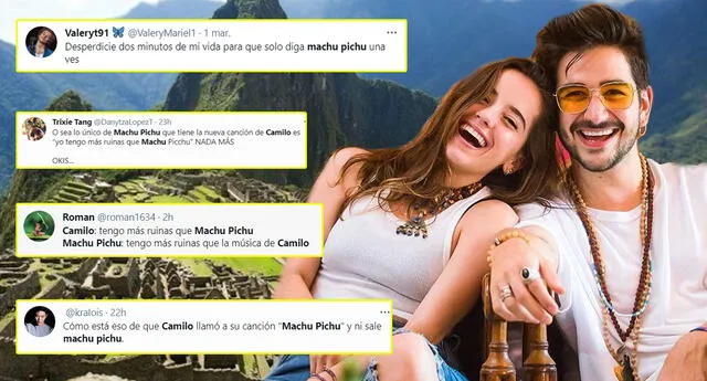 Usuarios peruanos mostraron su malestar por la nueva canción de Camilo.