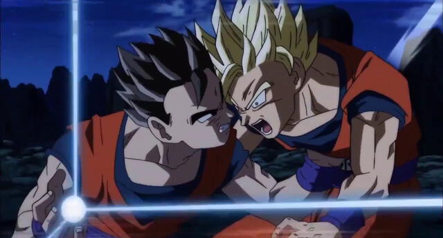 Así se vería la pelea entre Goku y Gohan al estilo de Dragon Ball Z.