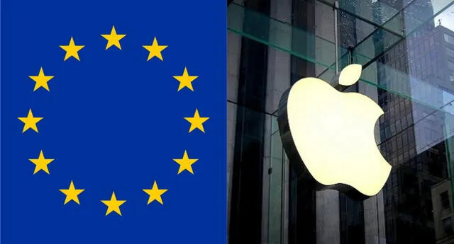 La Unión Europea ha decidido emprender una demanda contra Apple por el pago del 30% por las operaciones realizadas en App Store./Fuente: Composición.