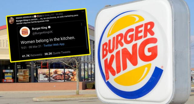 Famosa cadena de comida rápida es criticada por desatinado tuit en el Día de la Mujer