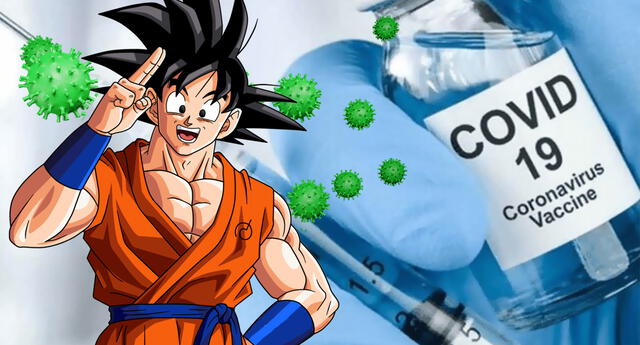Goku es tomado como representante para campaña de vacunación contra el COVID-19.