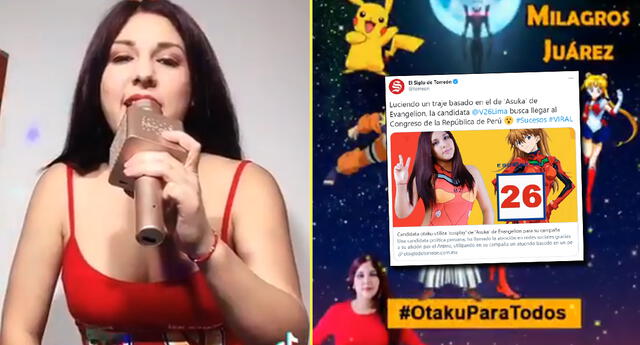 Medio mexicano informa sobre la candidata otaku peruana.