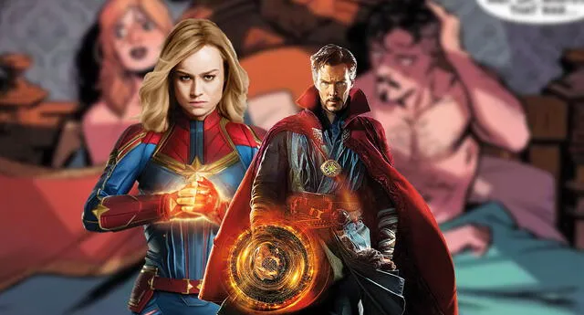 Capitana Marvel y Dr. Strange son la nueva pareja de Marvel, tras apasionada noche