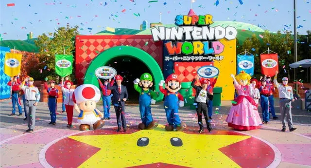 Super Nintendo World, el parque temático de la prestigiosa desarrolladora de videojuegos, ya está abierto al público en general./Fuente: Nintendo.