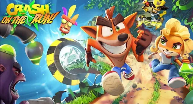 Crash Bandicoot: On the Run ya puede ser descargado en las tiendas digitales para smartphones iOS y Android./Fuente: King.