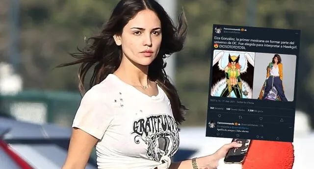 Eiza Gonzales no será Hawkgirl en DC, fans y medios cayeron en broma por April Fool's
