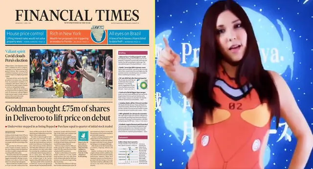 Candidata otaku aparece en la portada de Financial Times.