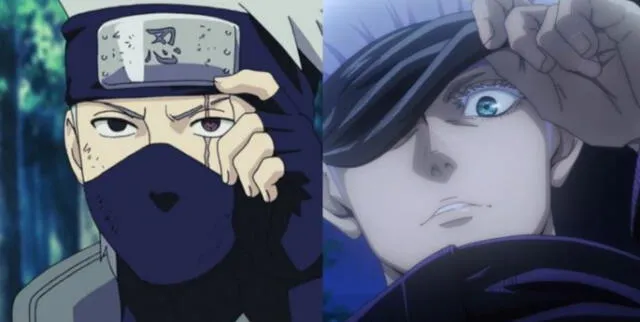 Naruto y Jujutsu Kaisen se combinan con una inesperada fusión de Gojo y Kakashi