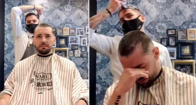 Barbero tiene noble gesto con su amigo que sufre de cáncer.