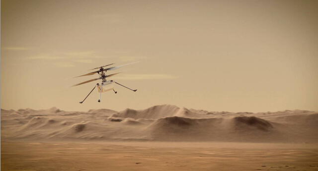 La NASA realiza por primera vez un vuelo en Marte, gracias al Ingenuity