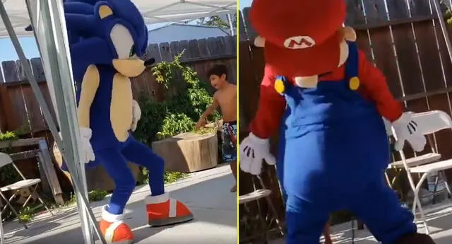 Mario y Sonic bailan al ritmo de la canción 'Billie Jean'.