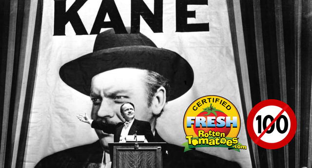Ciudadano Kane es catalogada como una de las mejores películas de todos los tiempos, pero su calificación perfecta se ha visto reducida en Rotten Tomatoes./Fuente: Mercury Productions.
