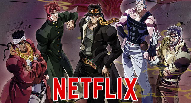 Jotaro Kujo y los demás “Crusaders” llegan próximamente a Netflix Latinoamérica
