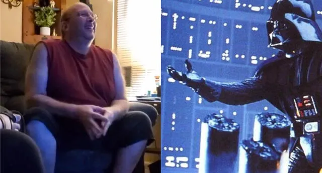 Un video en el popular foro Reddit reveló el impresionante momento en que un fan de Star Wars con amnesia vuelve a ver la icónica escena del Episodio V donde se revela la identidad de Darth Vader./Fuente: Composición.