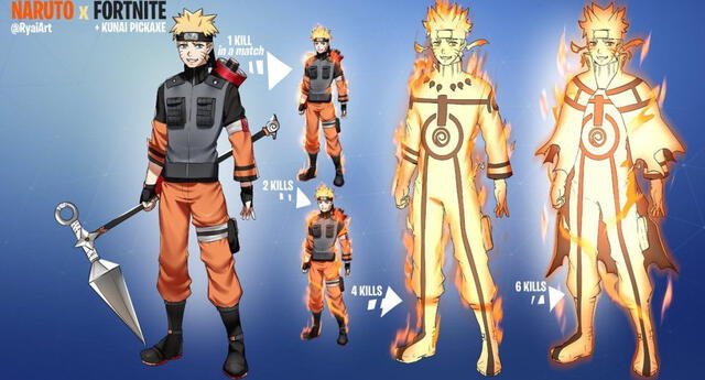 Naruto: Filtración indica que tendremos skin del ninja rubio en Fortnite