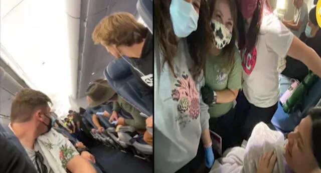 Mujer que no sabía de su embarazo dio a luz en avión, salvada por enfermeras que viajaban justo allí