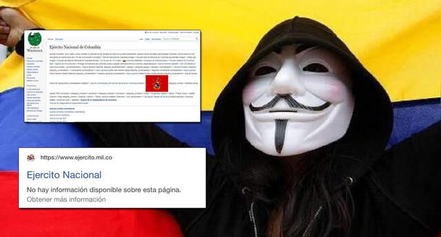 Anonymous se une a las movilizaciones en Colombia.