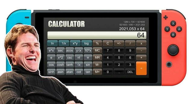 Calculator, la app de calculadora científica para Nintendo Switch, generó burlas por su precio./Fuente: Composición.