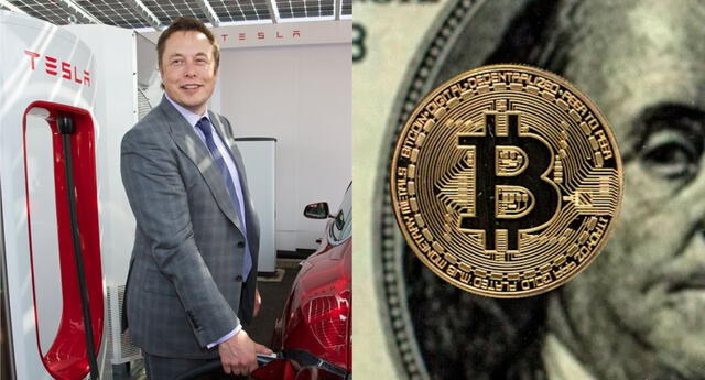 Elon Musk confirmó que su compañía de autos eléctricos ya no aceptará BItcoin por su efecto negativo en el medio ambiente./Fuente: Composición.