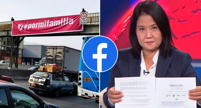 Facebook eliminó publicidad a favor de Keiko por no identificar a financistas.