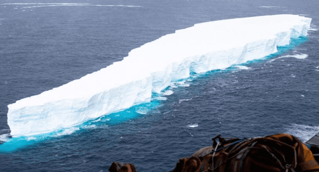 El iceberg A-76 es ahora la pieza de hielo más grande registrada en todo el mundo./Fuente: The Guardian.