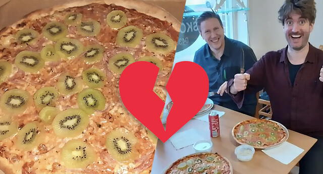 Hombre crea la pizza con kiwi y su esposa le dice adiós y se divorcia