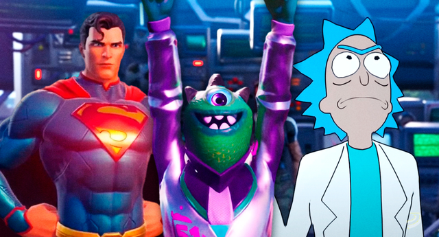 Rick Sanchez y Superman finalmente llegarán a Fortnite como parte de la Temporada 7 del Pase de Batlla./Fuente: Epic Games.