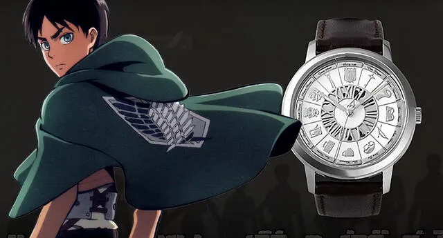 Shingeki no Kyojin lanza un increíble reloj para todos los fans de la serie