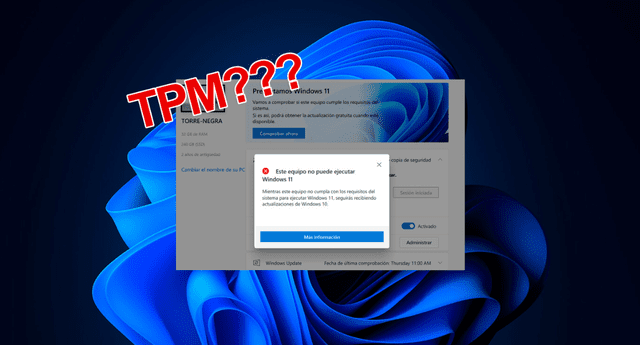 TPM 2.0 es uno de los requerimientos más confusos para actualizar a Windows 11./Fuente: Genbeta.