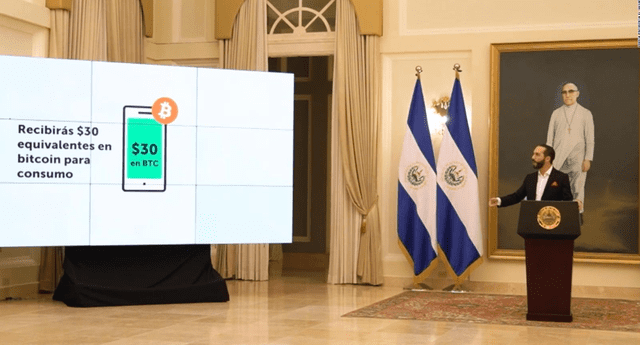 El presidente de El Salvador explicó como funcionará el monedero criptográfico oficial del estado./Fuente: MBN Digital.