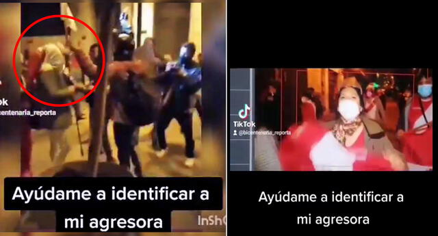 La reportera pide ayuda para identificar a la simpatizante fujimorista.