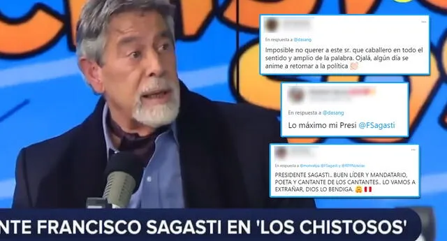 Francisco Sagasti es elogiado por los usuarios tras cantar polca criolla (Foto: RPP)