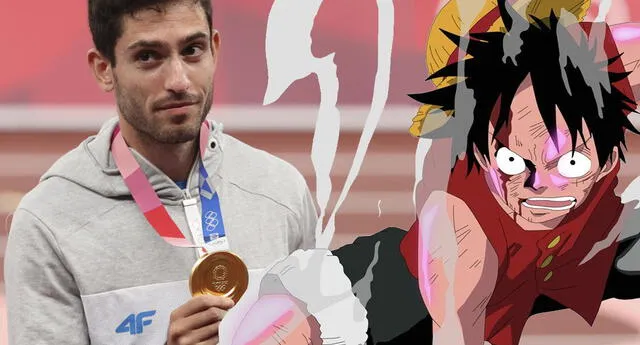 ¡Las referencias no se detienen! Ganador de medalla de oro hizo un homenaje a One Piece