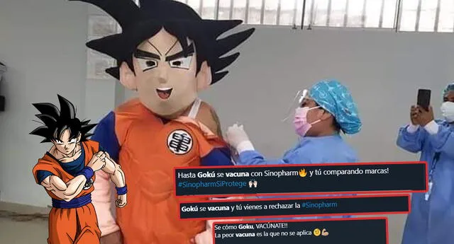 Goku ya se vacunó! Hombre se hace viral tras recibir la vacuna disfrazado  del personaje | Aweita La República