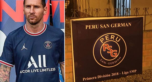 El 'Perú San Germán' se volvió viral en redes tras la llegada de Lionel Messi al PSG | Foto: Difusión/Composión