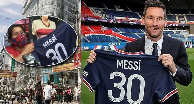 Camisetas de  Messi en el PSG con el 30 ya están a la venta en Gamarra (Foto: Latina/PSG)