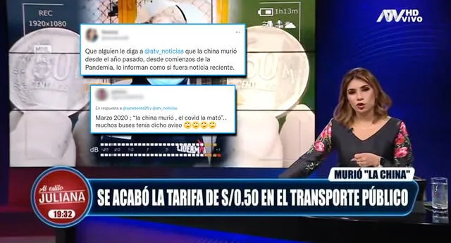 Usuarios critican reportaje sobre el alza de precios de pasajes (Foto: Captura ATV)