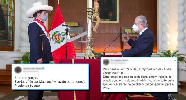 Usuarios reaccionan ante el nuevo canciller (Foto: Presidencia Perú)