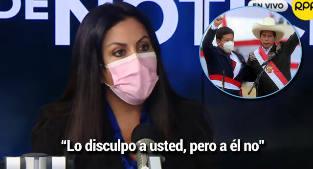 Patricia Chirino asegura que Castillo le pidió disculpas por Bellido (Foto: Captura RPP/Ernesto Arias)