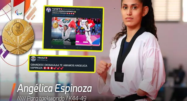 Angélica Espinoza ganó medalla de oro en Juegos Paralímpicos de Tokio y en redes la felicitan | Foto: IPD