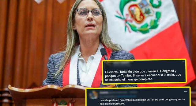 Usuarios critican a María del Carmen Alva | Foto: Congreso difusión