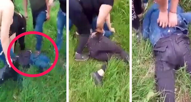 Se viraliza vídeo de mujeres capturando a un ladrón y dándole una gran paliza | Foto: Captura